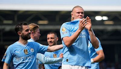 EPL: Manchester City Thump Fulham 4-0 As Pep Guardiola Inches Closer To History - In Pics