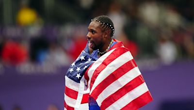 Noah Lyles edges out Jamaican Kishane Thompson to win men’s 100 metres title