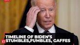 Watch: Timeline of Biden’s stumbles, fumbles, gaffes; still calls himself 'good in shape'