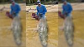'True rarity': Gigantic alligator gar caught and released in Texas reservoir could break 2 world records