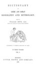 Dictionary of Greek and Roman Biography and Mythology