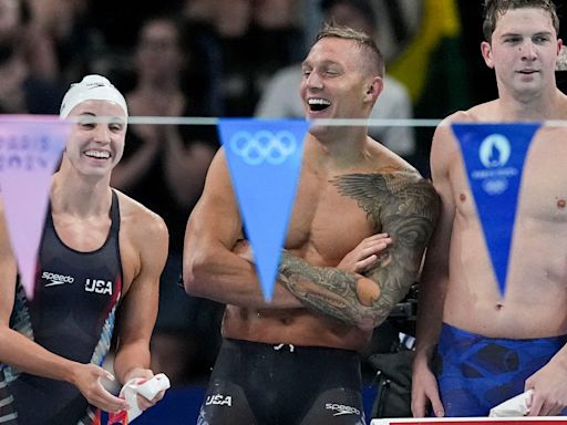 Gold! Caeleb Dressel, Ryan Murphy return to medal stand in Olympic swimming relays