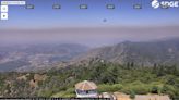 Seeing hazy skies? Likely due to the fires in Los Angeles