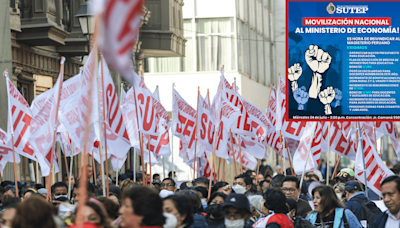 Sutep realizará protesta el 24 de julio ante el Ministerio de Economía: ¿qué reclaman los docentes?