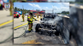 911 calls released after drivers see woman jump from burning car on I-95 near West Palm Beach - WSVN 7News | Miami News, Weather, Sports | Fort Lauderdale