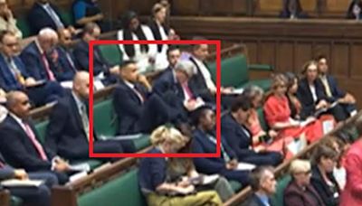 Labour MP branded 'disrespectful' for putting feet up in Commons