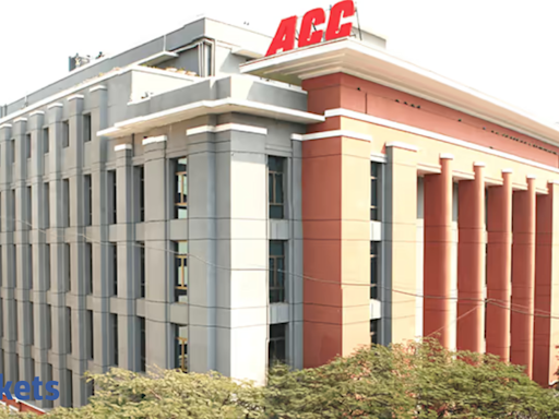 ACC Q1 Results: Cons PAT falls 23% YoY to Rs 361 crore, revenue down marginally - The Economic Times