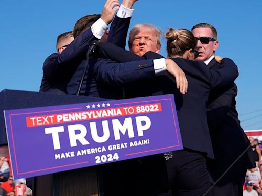Donald Trump fue evacuado de un acto de campaña en Pensilvania tras un tiroteo