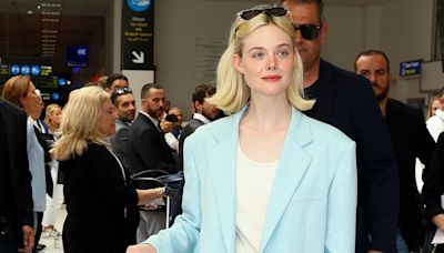 Elle Fanning Gives a Free Lesson in Elevated Travel Outfits at the Cannes Airport