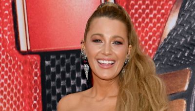Blake Lively’s red satin catsuit warrants its own superhero movie
