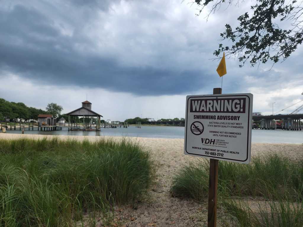 Swim advisories issued for areas of Norfolk, Hampton beaches