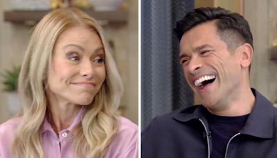 Kelly Ripa gives Mark Consuelos the silent treatment on 'Live' after he takes his jokes too far