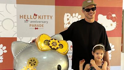 Famosos vão com os filhos ao BioParque do Rio para visitar a mostra 'Hello Kitty Parade 2024'