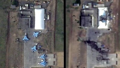 俄軍防空形同虛設！烏軍無人機長驅直入 摧毀Su-34戰機 - 自由軍武頻道