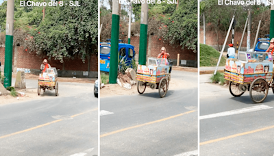 Peruano se disfraza del Chavo del 8 para vender churros en SJL y le dicen: “Le quitó el negocio a Don Ramón”