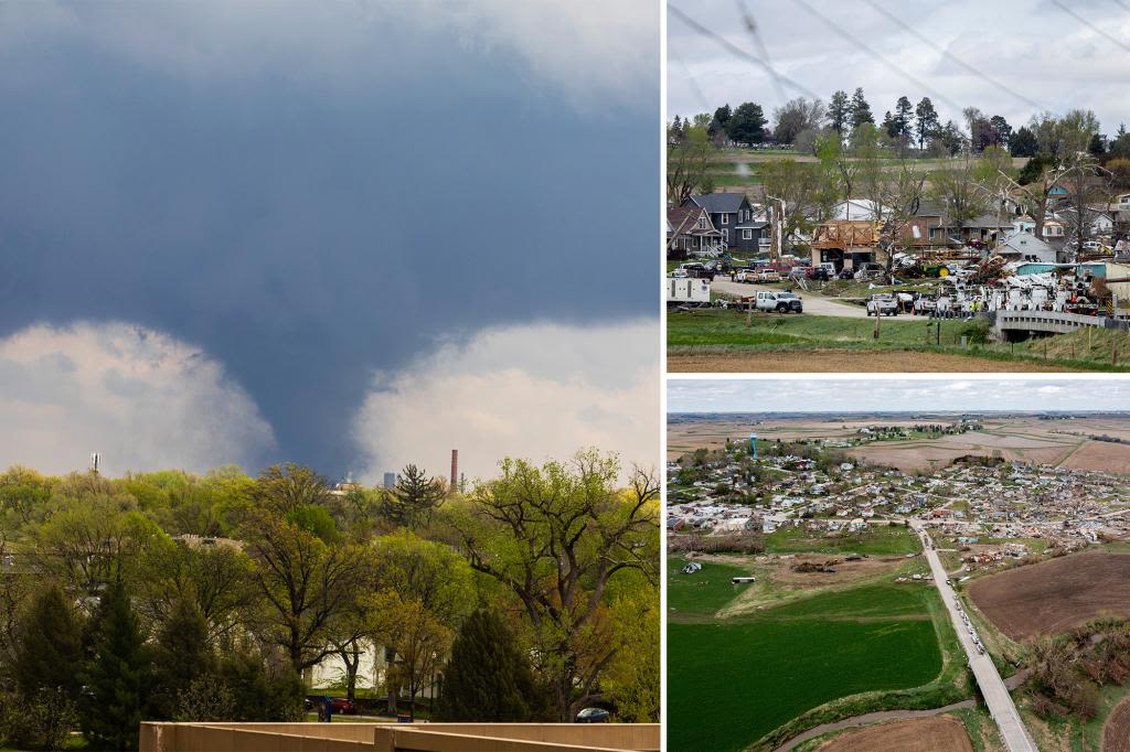 Tornadoes level towns in Nebraska, Iowa, devastating video shows: ‘Sounded like a vacuum cleaner’