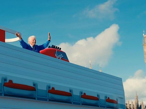 Sir Richard Branson spotted 'sailing' through London's streets on double decker