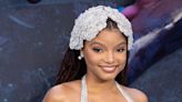 Halle Bailey looks like a real life mermaid in a *stunning* shell-themed dress