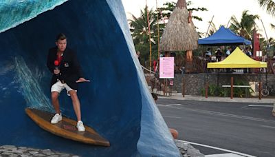 Colin Jost provides ‘foot update’ after being replaced as Olympics surfing correspondent