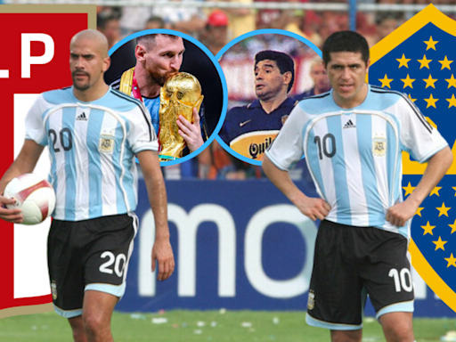 Riquelme Vs. Verón y el grupo de privilegio que integran con Maradona y Messi