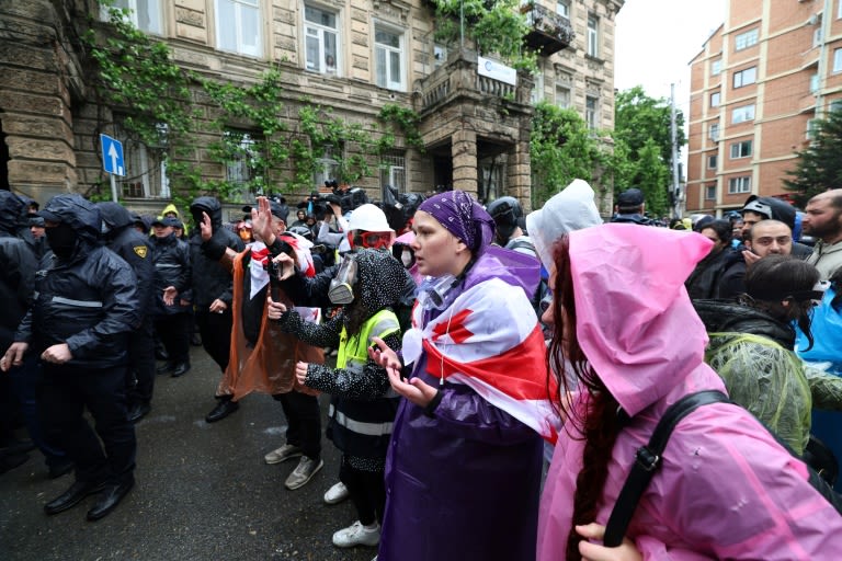 Georgians protest anti-NGO bill as ruling party vows to adopt