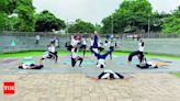 Preparations are on for International Yoga Day | Hubballi News - Times of India
