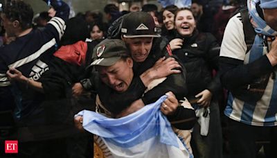 Argentina fans revel in their Copa America triumph, a brief respite from their country's crises