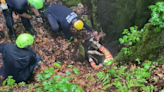 VIDEO: First responders rescue dog trapped in sinkhole