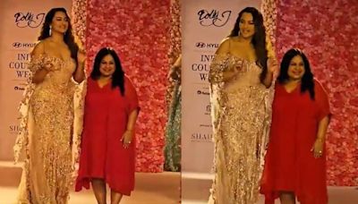 India Couture Week 2024: Sonakshi Sinha turns muse for designer Dolly J in a blush pink gown