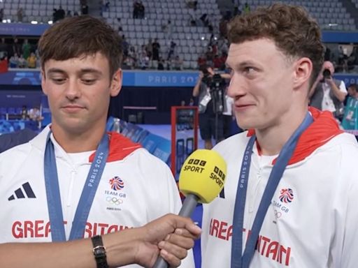 Daley's diving partner breaks down in tears after winning silver