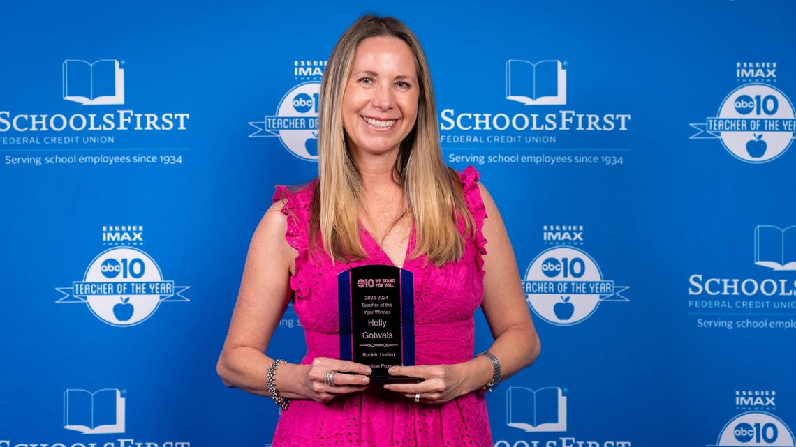 Holly Gotwals is ABC10's 2023/2024 Esquire IMAX Teacher of the Year