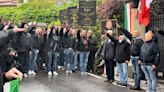 Dozens in Italy give a fascist salute on the anniversary of Mussolini's execution