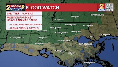 Threat of heavy rain, strong storms ramping up Thursday night