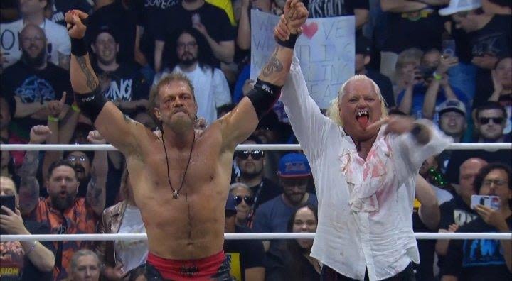 AEW Double or Nothing: Adam Copeland Retains TNT Championship With Help From Gangrel