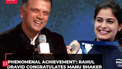 Rahul Dravid's reaction on Manu Bhaker's achievement: 'Phenomenal ...'
