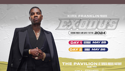 Win 2 tickets to Exodus Festival, presented by Kirk Franklin!