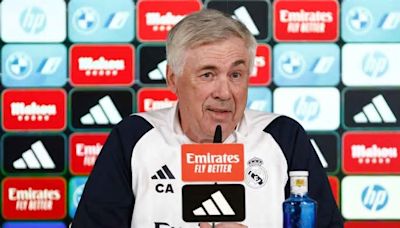 Carlo Ancelotti: "Courtois está bien, mañana jugará él contra el Cádiz"