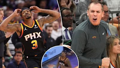 Bradley Beal brushing off Frank Vogel’s hand raises more questions about Suns tension