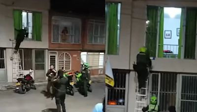 En video: Policía rescató a mujer víctima de maltratos por su pareja en su propia casa