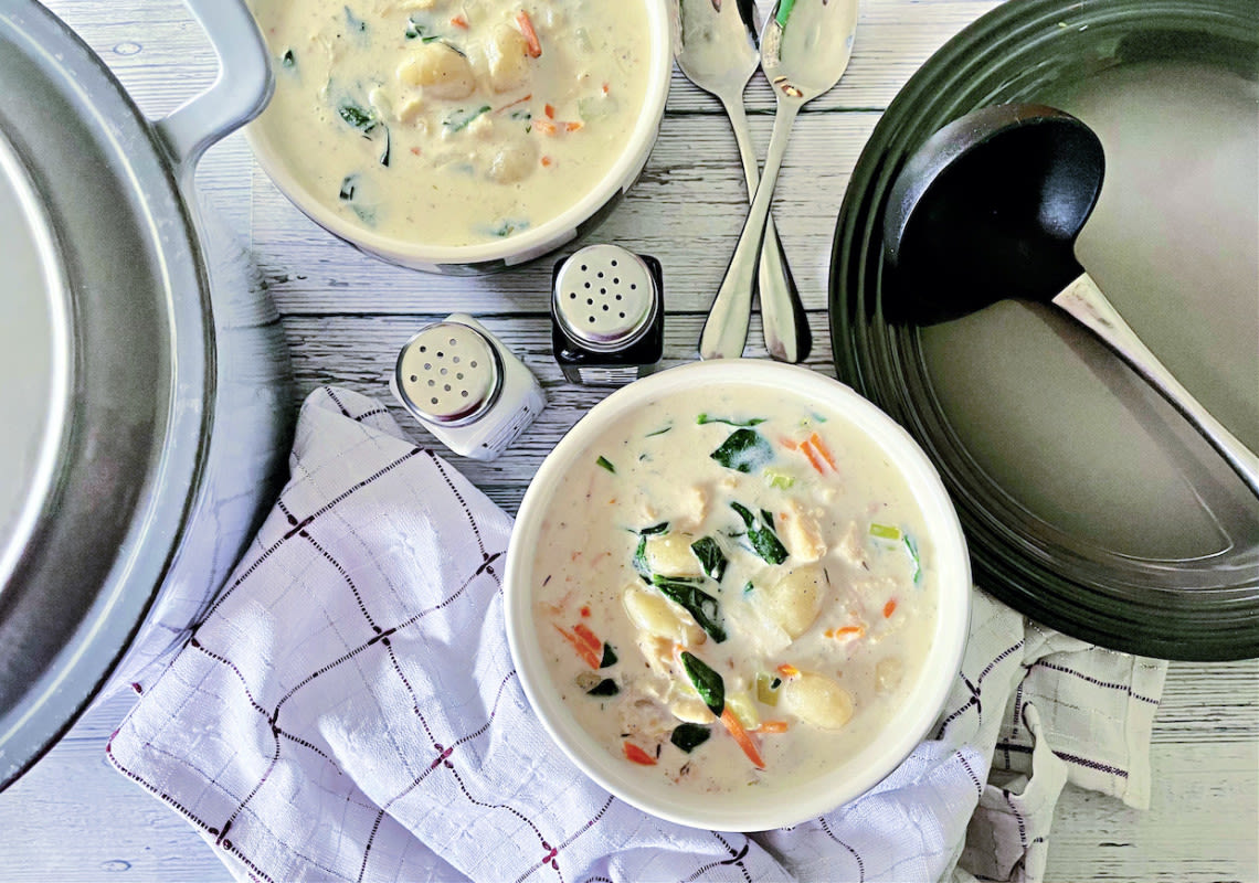 Copycat Olive Garden Chicken Gnocchi Soup Creams The Original