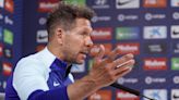 Simeone: "Intento juntar a la gente que interpreta mejor el juego en equipo"