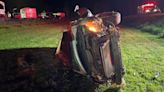 Driver ejected from car during rollover crash over embankment in Campbell County