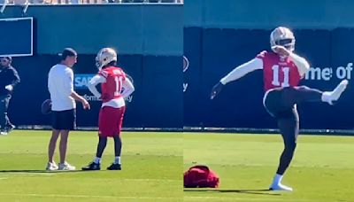 VIDEO: 49ers WR Brandon Aiyuk Caught On Camera "Throwing A Tantrum" At Practice After Getting Called Out By...