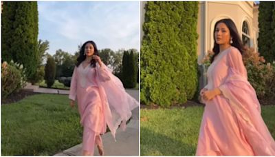 Shehnaaz Gill Steps Out In Blush Pink Kurta Set Worth Rs 16k! Seen Yet?