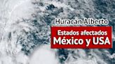 ¿Qué estados de México y USA serían afectados por el paso del huracán Alberto?