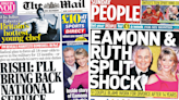 Paper review: Eamonn and Ruth split and Sunak's national service pledge