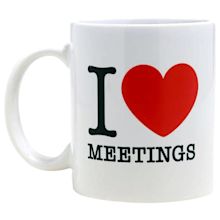 I Love Meetings Coffee Mug