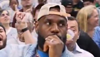 LeBron's return to Cleveland ends in dismay before appearing at NBA playoff game