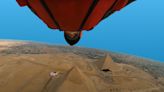 Wingsuits give unprecedented pyramid views