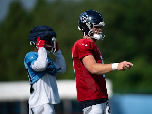WATCH: Titans' QB Will Levis connects with Nick Westbrook-Ikhine on deep ball